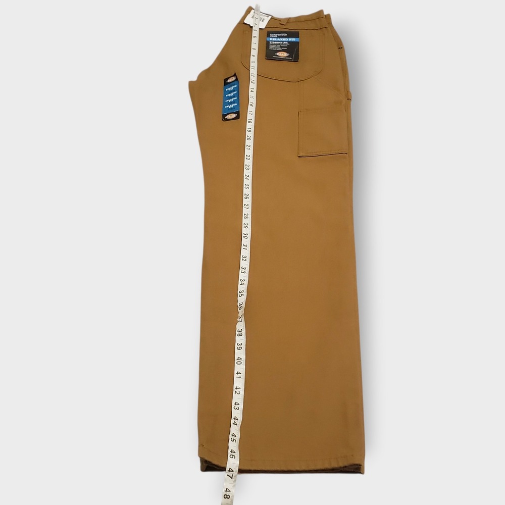 NWT Dickies Mens Carpenter Jeans Relaxed Fit Straight Leg Khaki Brown 33x34 - Picture 11 of 11